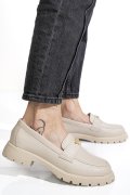 MOCASINI BEJ PIELE NATURALA 4S77250