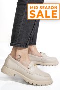 MOCASINI BEJ PIELE NATURALA 4S77250