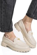 MOCASINI BEJ PIELE NATURALA 4S77250