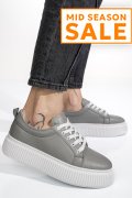 PANTOFI SPORT GRI PIELE NATURALA 2S7721