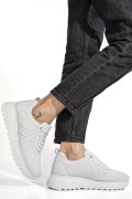 PANTOFI SPORT ALBI PIELE NATURALA 4S77021
