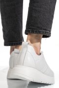 PANTOFI SPORT ALBI PIELE NATURALA 4S77021