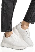 PANTOFI SPORT ALBI PIELE NATURALA 4S77021