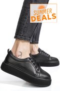 PANTOFI SPORT NEGRI PIELE NATURALA 2S7721