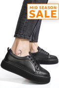 PANTOFI SPORT NEGRI PIELE NATURALA 2S7721