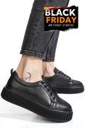 PANTOFI SPORT NEGRI PIELE NATURALA 2S7721