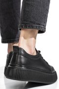 PANTOFI SPORT NEGRI PIELE NATURALA 2S7721