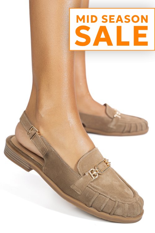 Pantofi taupe piele naturala intoarsa as773746
