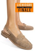 PANTOFI TAUPE PIELE NATURALA INTOARSA AS773746