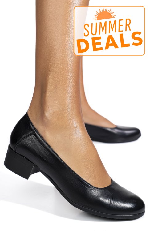 Pantofi negri piele naturala 1s7771