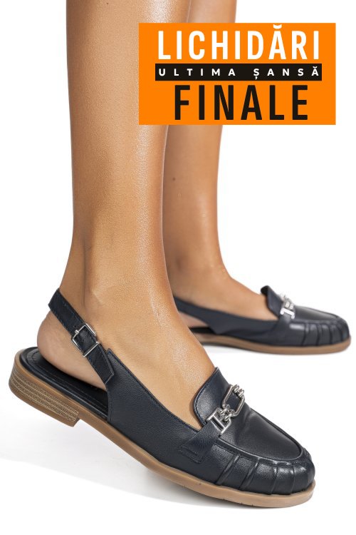 Pantofi bleumarin piele naturala as773746