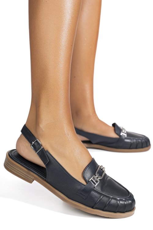 Pantofi bleumarin piele naturala as773746