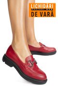 MOCASINI ROSII PIELE NATURALA 1S77243