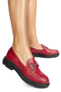 MOCASINI ROSII PIELE NATURALA 1S77243