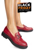 MOCASINI ROSII PIELE NATURALA 1S77243
