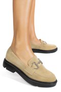 MOCASINI BEJ PIELE NATURALA INTOARSA 1S77243