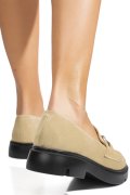MOCASINI BEJ PIELE NATURALA INTOARSA 1S77243
