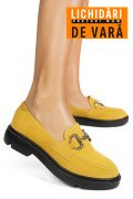 MOCASINI GALBENI PIELE NATURALA INTOARSA 1S77243