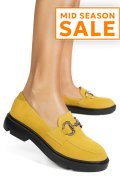 MOCASINI GALBENI PIELE NATURALA INTOARSA 1S77243