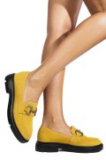 MOCASINI GALBENI PIELE NATURALA INTOARSA 1S77243
