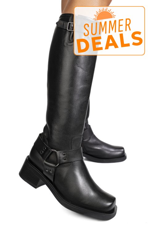 Cizme negre piele naturala ss77tiv
