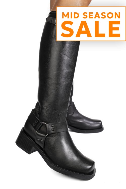Cizme negre piele naturala ss77tiv