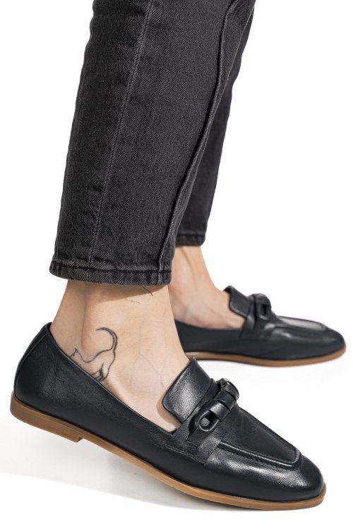 Mocasini bleumarin piele naturala as773093