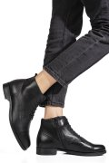 GHETE NEGRE PIELE NATURALA WH060h06