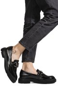 MOCASINI NEGRI PIELE NATURALA LACUITA 1S77243