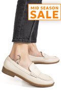 MOCASINI BEJ PIELE NATURALA AS773741