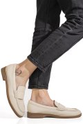 MOCASINI BEJ PIELE NATURALA AS773741