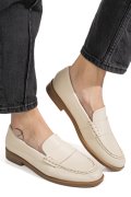 MOCASINI BEJ PIELE NATURALA AS773741