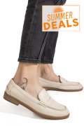 MOCASINI BEJ PIELE NATURALA AS77190