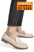 MOCASINI BEJ PIELE NATURALA AS77190