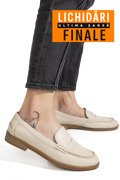 MOCASINI BEJ PIELE NATURALA AS77190