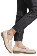 MOCASINI BEJ PIELE NATURALA AS77190
