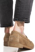 MOCASINI TAUPE PIELE NATURALA INTOARSA AS77190