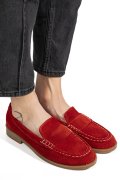MOCASINI ROSII PIELE NATURALA INTOARSA AS773741
