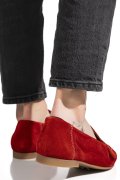 MOCASINI ROSII PIELE NATURALA INTOARSA AS772346