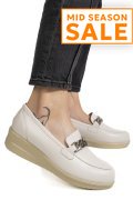 PANTOFI ALBI PIELE NATURALA 1S77299B