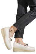 PANTOFI ALBI PIELE NATURALA 1S77299B