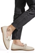 MOCASINI CREM PIELE NATURALA AS773093
