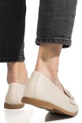 MOCASINI CREM PIELE NATURALA AS773093