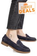 MOCASINI BLEUMARIN PIELE NATURALA INTOARSA AS77190