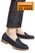 MOCASINI BLEUMARIN PIELE NATURALA INTOARSA AS77190