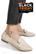 MOCASINI BEJ PIELE NATURALA AS772346