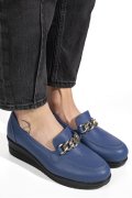 PANTOFI ALBASTRI PIELE NATURALA 1S77299B
