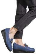 PANTOFI ALBASTRI PIELE NATURALA 1S77299B