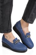 PANTOFI ALBASTRI PIELE NATURALA 1S77299B