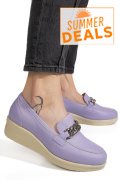 PANTOFI MOV PIELE NATURALA 1S77299B